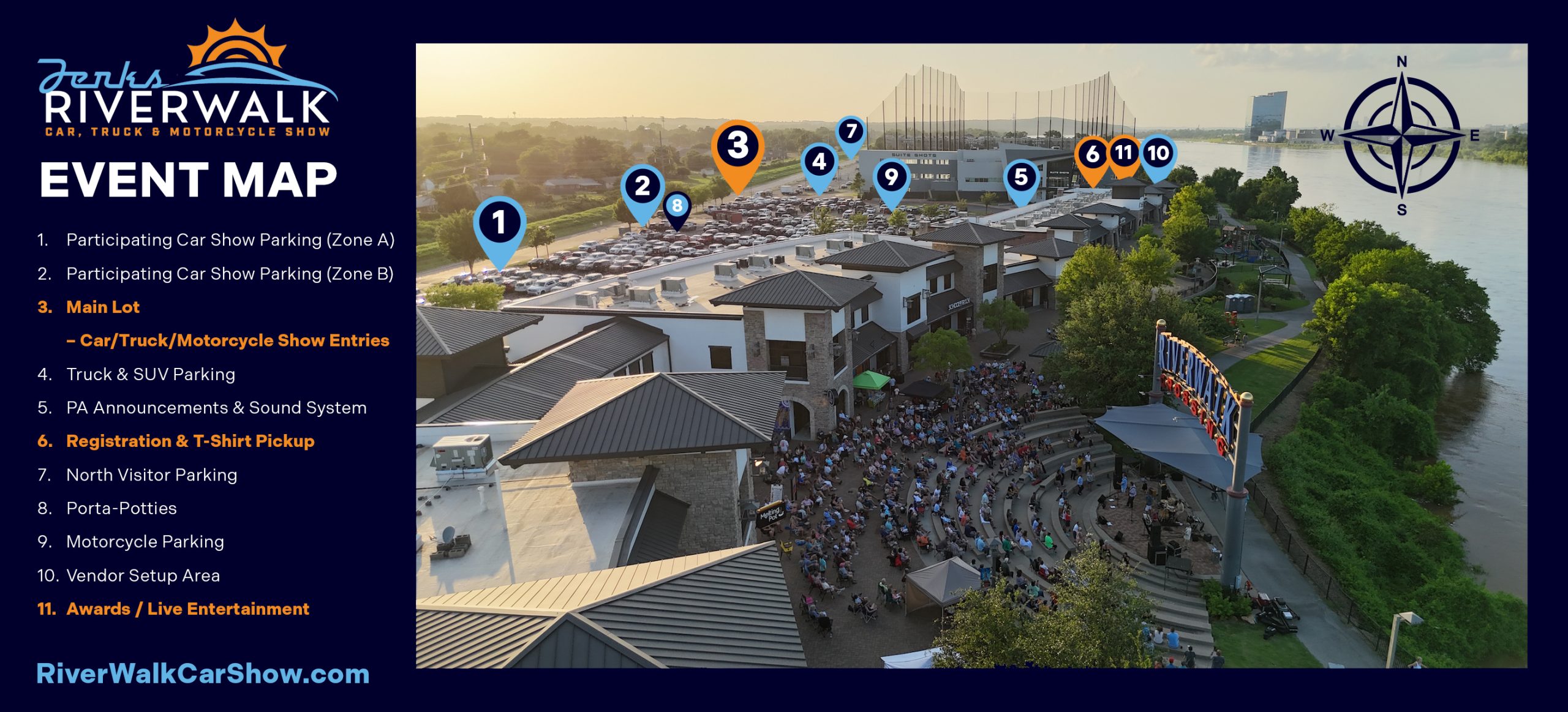 Jenks Car Show 2025 Map
